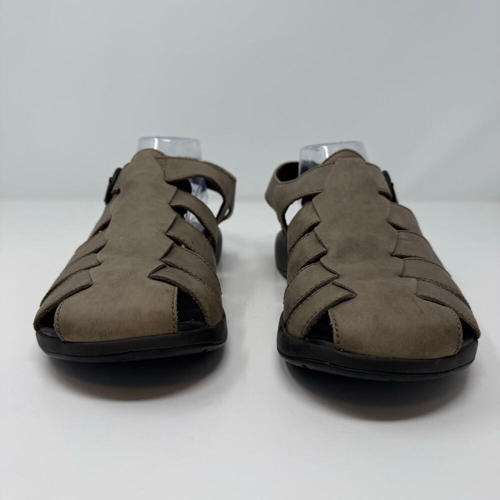 Chaco Fishermen's Sandals Men's 9 Brown Leather Casual Hippie Sandals - Picture 3 of 11